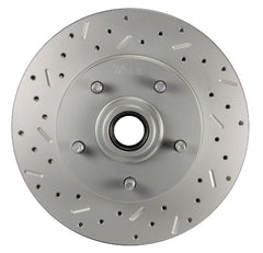 LEED Brakes FC1002-M1A1X Power Front Disc Kit - 8 in - Disc Drum - MaxGrip XDS - Zinc