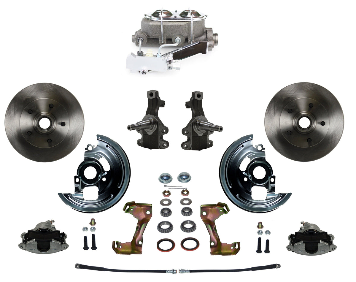 LEED Brakes FC1003-EA1 Manual Front Disc Conversion Kit - Disc Drum - Zinc