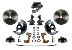 LEED Brakes FC1003-FA3 Manual Front Disc Conversion Kit - Disc Disc - Chrome