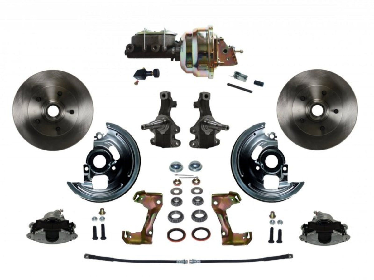 LEED Brakes FC1003-M105 Power Front Disc Kit - 8 in - Adj Valve - Zinc