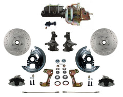 LEED Brakes FC1003-M105X Power Front Disc Kit - 8 in - Adj Valve - MaxGrip XDS - Zinc