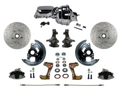 LEED Brakes FC1003-N605X Power Front Disc Kit - 8 in - Adj Valve - MaxGrip XDS - Chrome