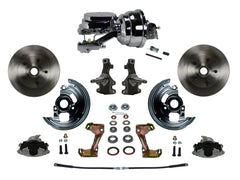 LEED Brakes FC1003-N6B2 Power Front Disc Kit - 8 in - Disc Drum - Chrome