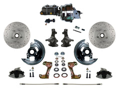 LEED Brakes FC1003-NB05X Power Front Disc Kit - 8 in - Adj Valve - MaxGrip XDS - Chrome
