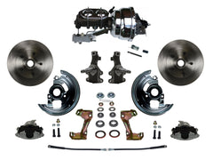 LEED Brakes FC1003-NBB2 Power Front Disc Kit - 8 in - Disc Drum - Chrome