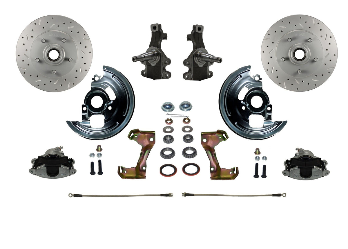 LEED Brakes FC1003SMX Front Disc Brake Conversion - Spindle Mount Kit - MaxGrip