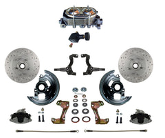 LEED Brakes FC1006-E05X Manual Front Disc Conversion Kit - Adj Valve - MaxGrip - Chrome