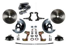 LEED Brakes FC1006-FA1 Manual Front Disc Conversion Kit - Disc Drum - Chrome