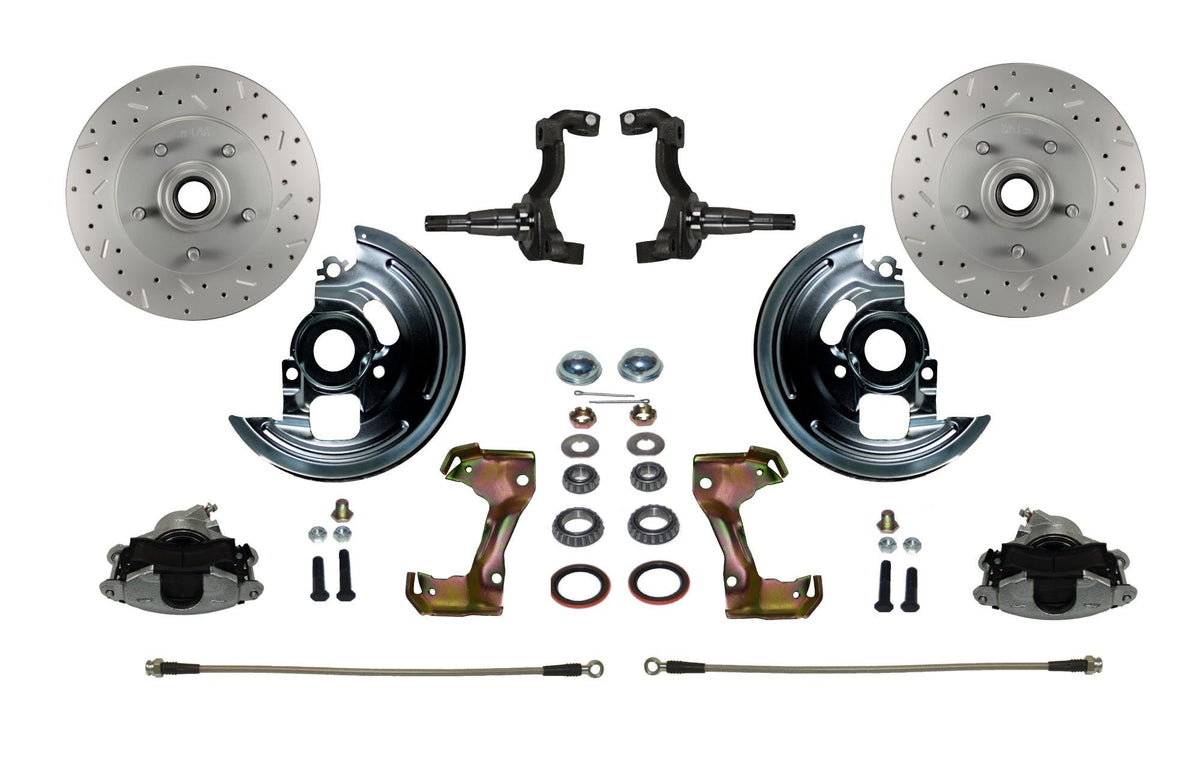 LEED Brakes FC1006SMX Front Disc Brake Conversion - Spindle Mount Kit - MaxGrip