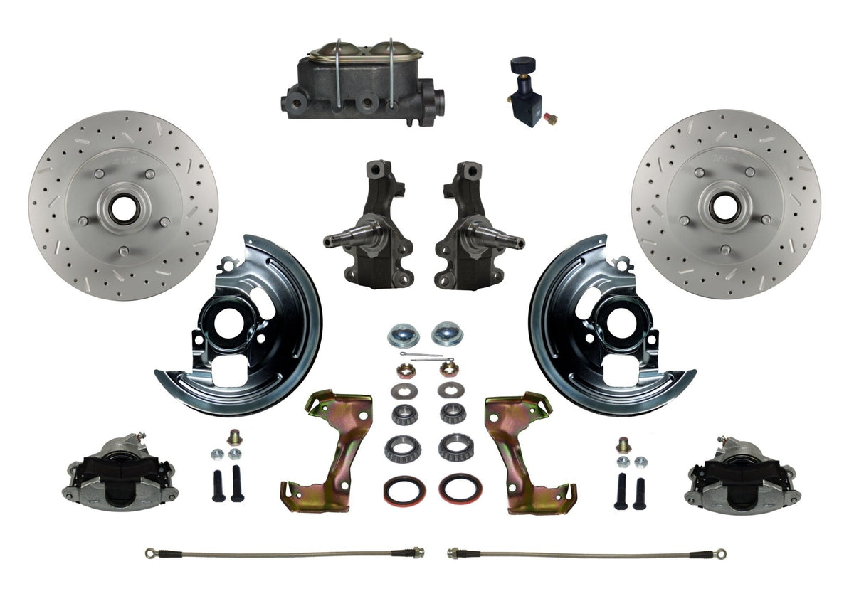 LEED Brakes FC1007-305X Manual Front Disc Conversion Kit - Adj Valve - MaxGrip XDS