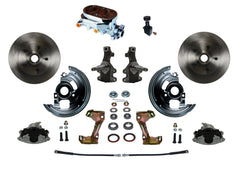 LEED Brakes FC1007-E05 Manual Front Disc Conversion Kit - Adj Valve - Chrome