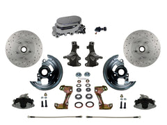 LEED Brakes FC1007-E05X Manual Front Disc Conversion Kit - Adj Valve - MaxGrip - Chrome
