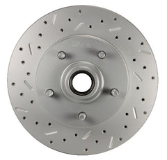 LEED Brakes FC1007-FA3X Manual Front Disc Conversion Kit - Disc Drum - MaxGrip - Chrome