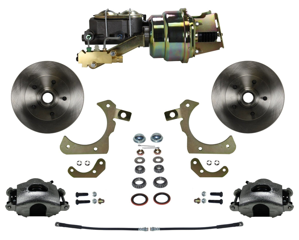 LEED Brakes FC1010-K1A3 Front Disc Brake Conversion, Power Disc/Disc