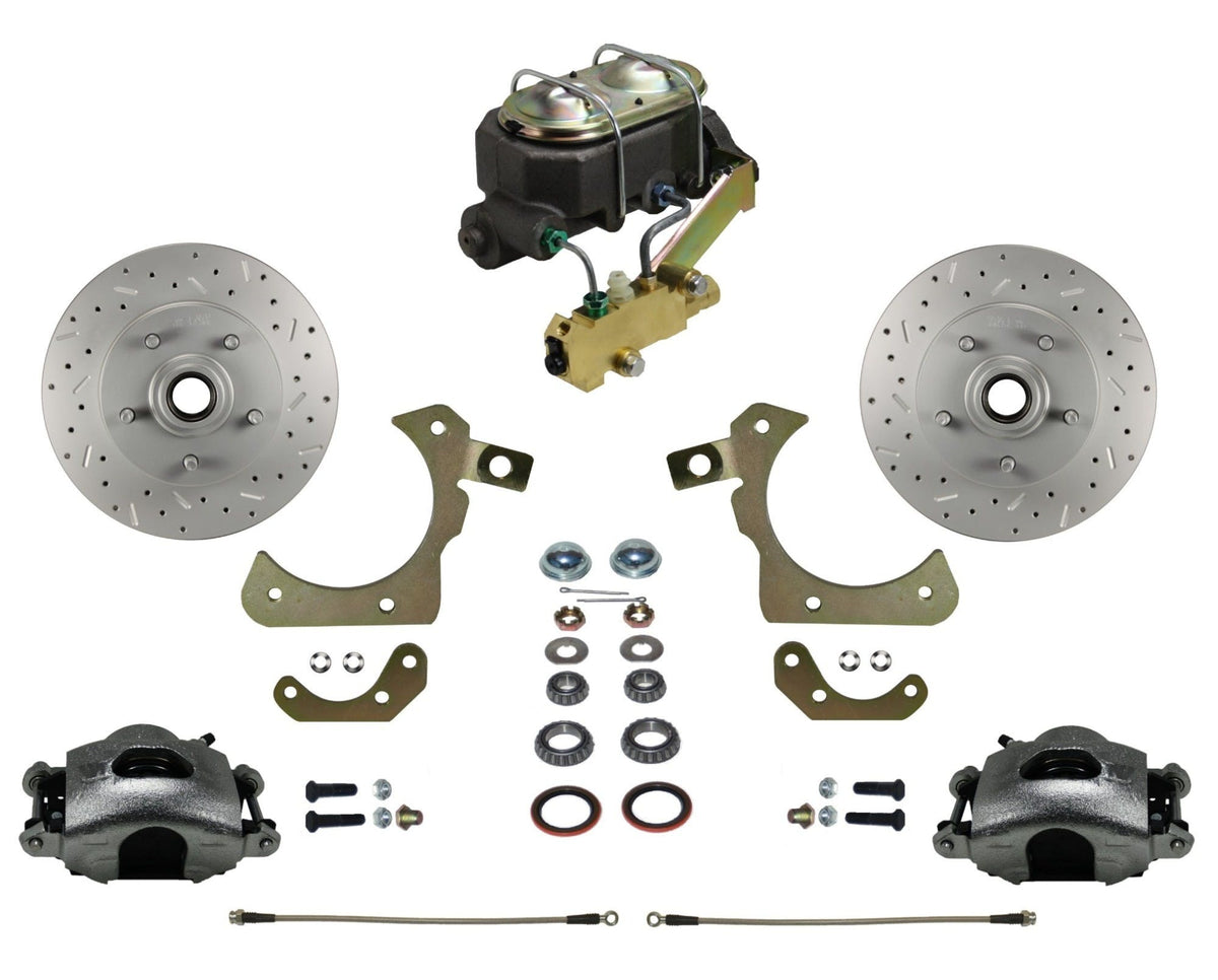 LEED Brakes FC1011-3A1X Front Disc Brake Conversion, Manual Disc/Drum - MaxGrip XDS