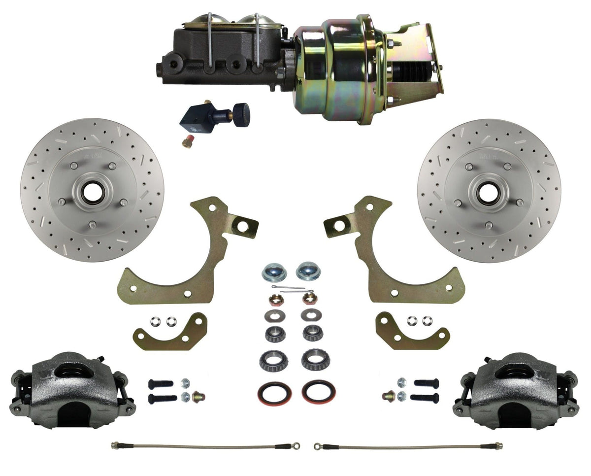 LEED Brakes FC1011-K105X Front Disc Brake Conversion, Power Adjustable - MaxGrip XDS
