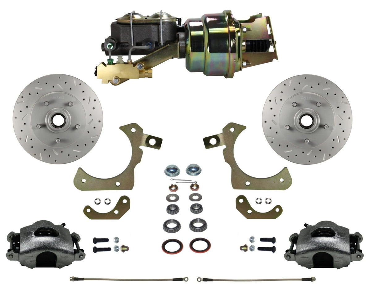 LEED Brakes FC1011-K1A1X Front Disc Brake Conversion, Power Disc/Drum - MaxGrip XDS