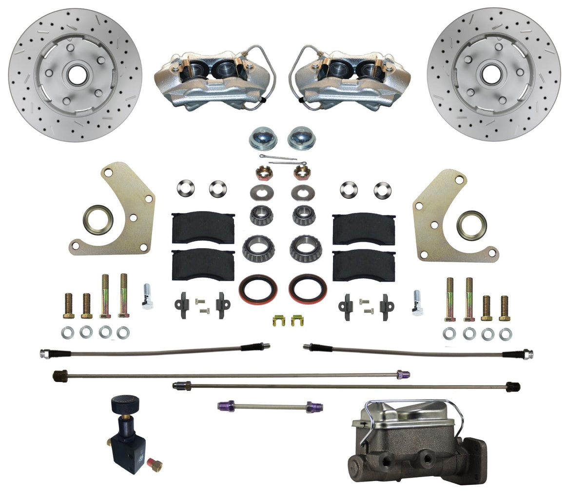 LEED Brakes FC2001-C05X Manual Front Disc Brake Conversion Kit  - MaxGrip XDS