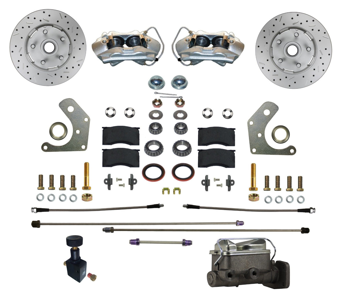 LEED Brakes FC2002-C05X Manual Front Disc Brake Conversion Kit  - MaxGrip XDS