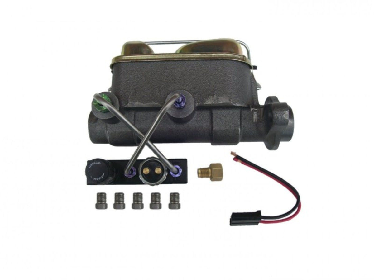 LEED Brakes M_4C7 Master Cylinder Kit - 1 in Bore left port bottom mount adj valve