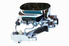 LEED Brakes M_FB4 Master Cylinder Kit - 1 in Bore left port side pv- Disc/Disc - Chrome