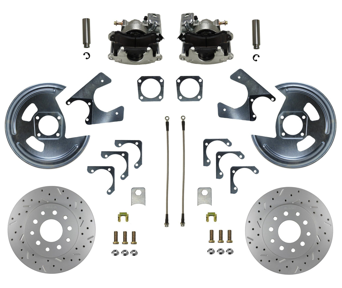 LEED Brakes RC1001X Rear Drum to Disc Brake Conversion Kit - 11 inch Rotor - MaxGrip XDS