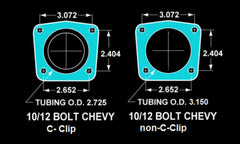 LEED Brakes RC1002 Rear Drum to Disc Brake Conversion Kit - 11 inch Rotor Staggered Shock