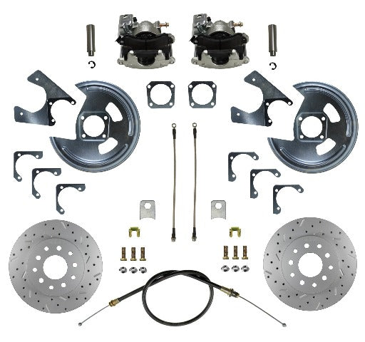 LEED Brakes RC1002X Rear Drum to Disc Brake Conversion Kit - 11 inch Rotor - MaxGrip XDS