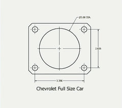 LEED Brakes RC1007 Rear Disc Brake Conversion - Single Piston GM Full Size Rear Axle