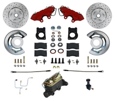 LEED Brakes RFC0001-405X MaxGrip XDS Manual Conversion Kit  Red Powder Coat
