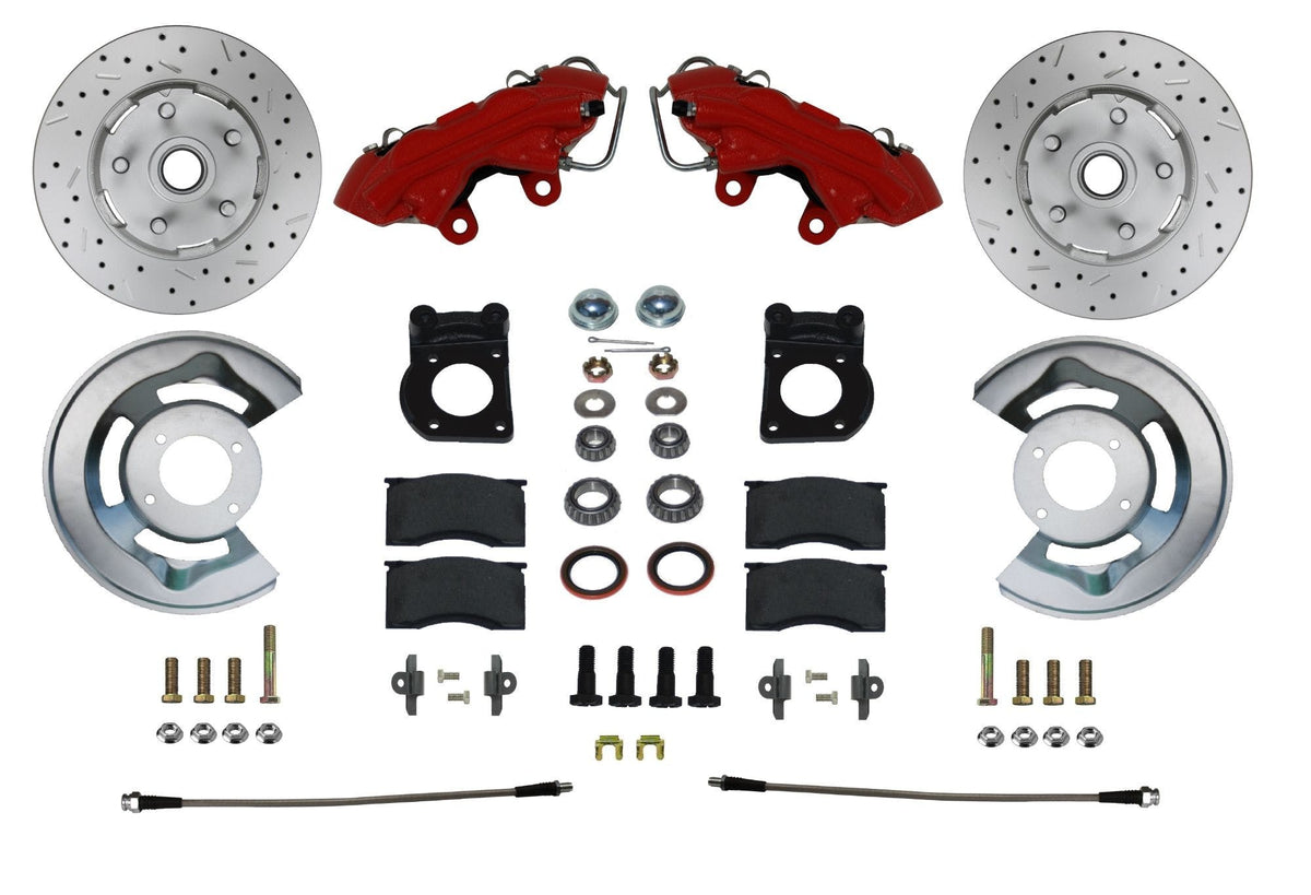 LEED Brakes RFC0001SMX MaxGrip XDS Spindle Mount Kit - Red Powder Coat