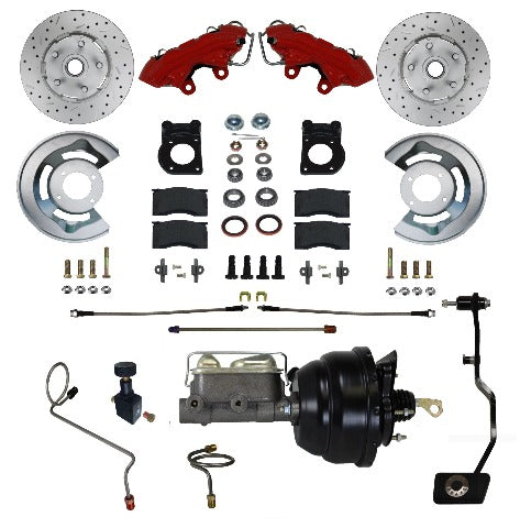 LEED Brakes RFC0002-X405MX MaxGrip XDS Power Conversion Kit - Red Powder Coat