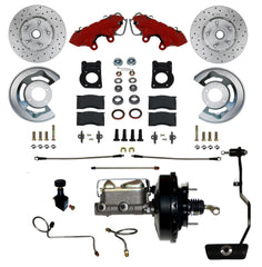 LEED Brakes RFC0003-3405AX MaxGrip XDS Power Conversion Kit - Red Powder Coat