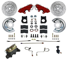 LEED Brakes RFC0003-405X MaxGrip XDS Manual Conversion Kit - Red Powder coat