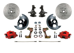 LEED Brakes RFC1007SMX Front Disc Brake Kit - Spindle Mount - Red - MaxGrip