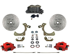 LEED Brakes RFC1010-305X Front Disc Brake Conversion, Manual Adjustable - MaxGrip XDS - Red
