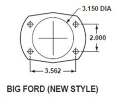 LEED Brakes RRC0003X Rear Disc Brake Kit - Large Bearing - Black - MaxGrip