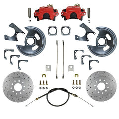 LEED Brakes RRC1002X Rear Disc Brake Kit - GM 10 and 12 Bolt - Black - MaxGrip