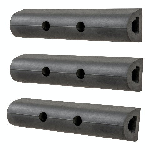LUVERNE 2090615-3 10 inch Universal Rubber Bumper Strips (3-Pack)