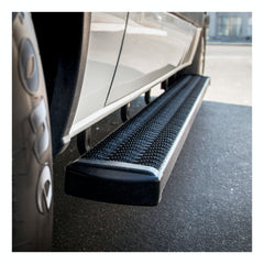 LUVERNE 415298 Grip Step 7 inch x 98 inch Black Aluminum Running Board (No Brackets)