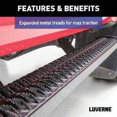 LUVERNE 416078-4055124 SlimGrip 5 inch x 78 inch Black Aluminum Running Boards, Select Ford F-250, F-350