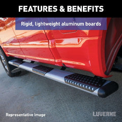 LUVERNE 584100-570747 O-Mega II 6 inch x 36 inch, 100 inch Black Aluminum Side Steps, Select Sprinter