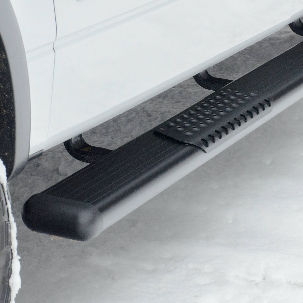 LUVERNE 584100-571477 O-Mega II 6 inch x 36 inch, 100 inch Black Aluminum Side Steps