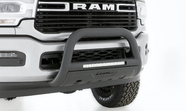LUND 47121308 Bull Bar with Light and Wiring, Black