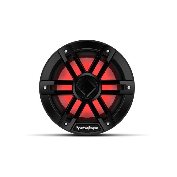 Rockford Fosgate 8" Color Optix marine subwoofer
DVC (4Ω), 150 watts RMS, 600 watts peak, black g pn m1d4-8b