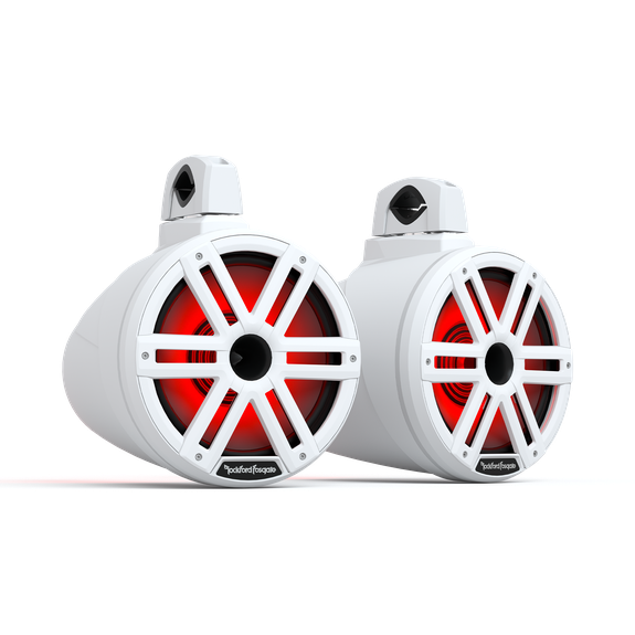 Rockford Fosgate M2WL-10H M2 10" Color Optix 2-Way Horn Loaded Tower Speakers - WHT M2WL-10H
