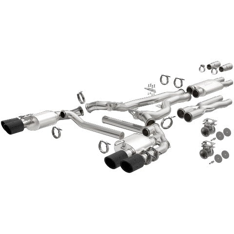MagnaFlow Exhaust Products 19535 xMOD Series Carbon Fiber Tips Cat-Back System
