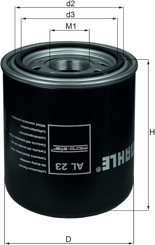 MAHLE AIR DRYER FILTER AL 23
