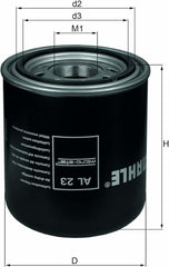 MAHLE AIR DRYER FILTER AL 23
