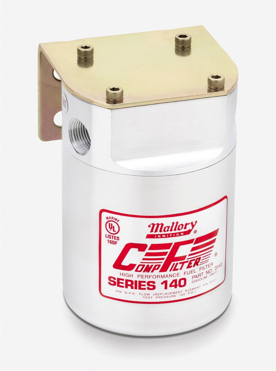 Mallory 29247 Mallory Fuel Fltr,40Micrns, 3/8in Female
